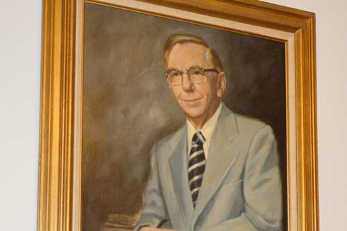Painted portrait at Hoover Penrod PLC